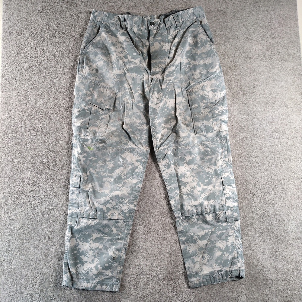 Mens Digital Camo Cargo Pants Large Reg Military Army‎ Combat Work Utility